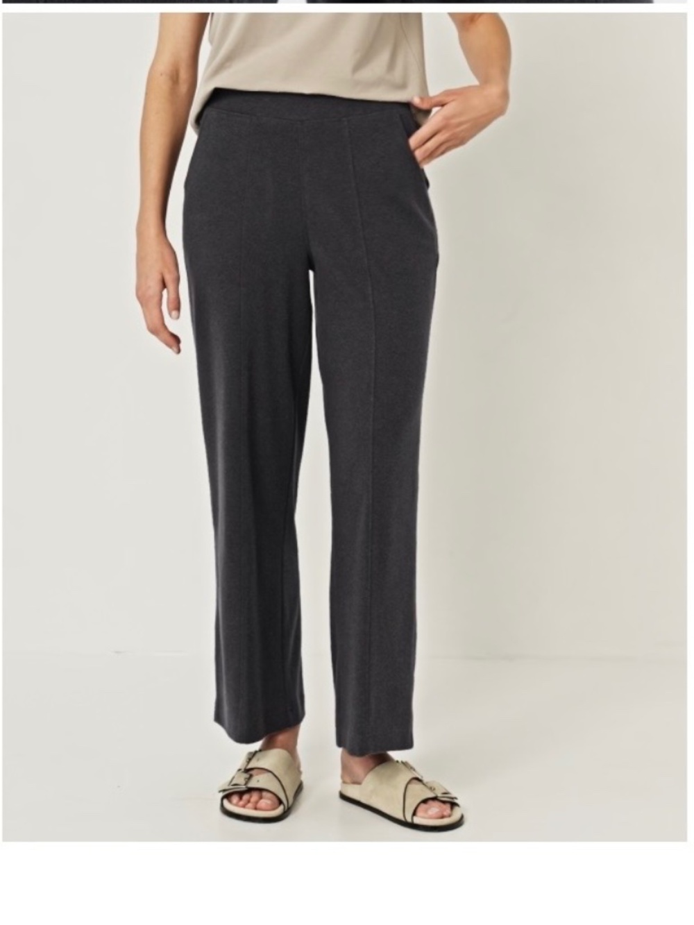 Organic Cotton Wide Leg Pants